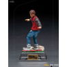 Retour vers le Futur II - Figurine Marty McFly on Hoverboard, Art Scale
