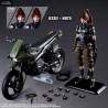 Final Fantasy VII Remake - Jessie figure three different versions, Play Arts Kai