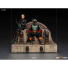 Star Wars The Mandalorian - Figure Boba Fett alone or Boba Fett & Fennec, on Throne Art Scale