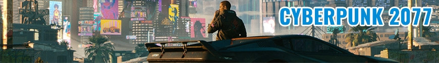 Figures Cyberpunk 2077 and merchandising products