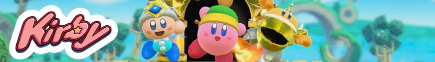 Figures Kirby and merchandising products