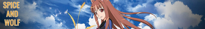 Figures Spice and Wolf and merchandising products