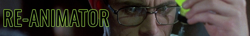 Figures Re-Animator and merchandising products
