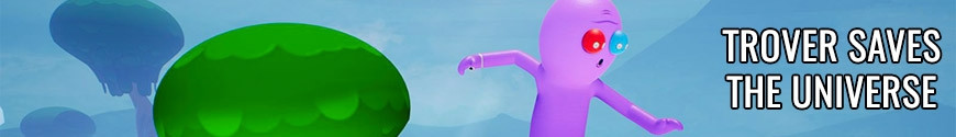 Figures Trover Saves the Universe and merchandising products