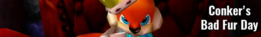 Figures Conker's Bad Fur Day and merchandising products