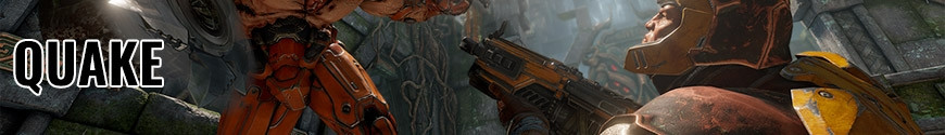Figures Quake and merchandising products